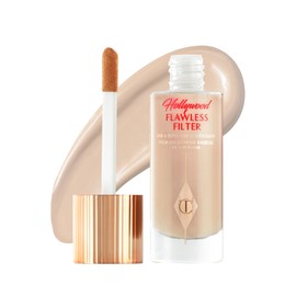 Charlotte Tilbury Hollywood Flawless Filter - Multi‑Use Makeup Primer, Complexion Booster & Illuminating Liquid Highlighter with Sheer Coverage - Smooths & Blurs Skin - 4.5 Medium
