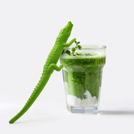 Hoobbe Silicone Reusable Animal Straw for kids, Fun and cute for Pool Side Party, Birthday Party, Under the Sea Party, BPA Free, Dust-Proof and Dishwasher Safe (Crocodile), 1 straw per pack