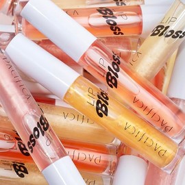 Pacifica Pacifica Plumping Lip Gloss - Lip Bloss Tinted Lip Balm Treatment - Gold - Sugar Cake Flavored - Moisturizing, High-Shine, Long-Lasting Shine, Jojoba Oil Vegan & Cruelty-Free, 0.14 Fl Oz Clear