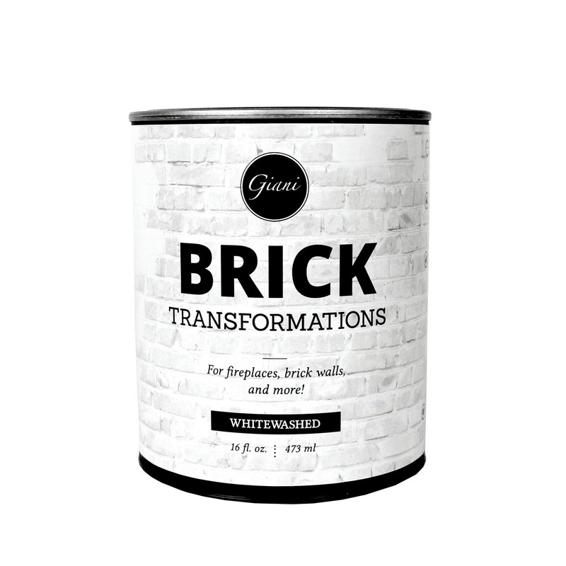 Giani Brick Transformations Whitewash Paint for Brick and Fireplaces- 16