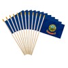Idaho State Handheld Stick Flag 4x6 Inch 12 Pack Small