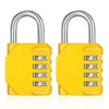 ZHEGE Combination Lock, Padlock with Combination Code, 4-Digit Lock for