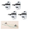 Adjustable Wood/Glass Shelf Bracket Solid Metal Wall Mount 2 Pcs