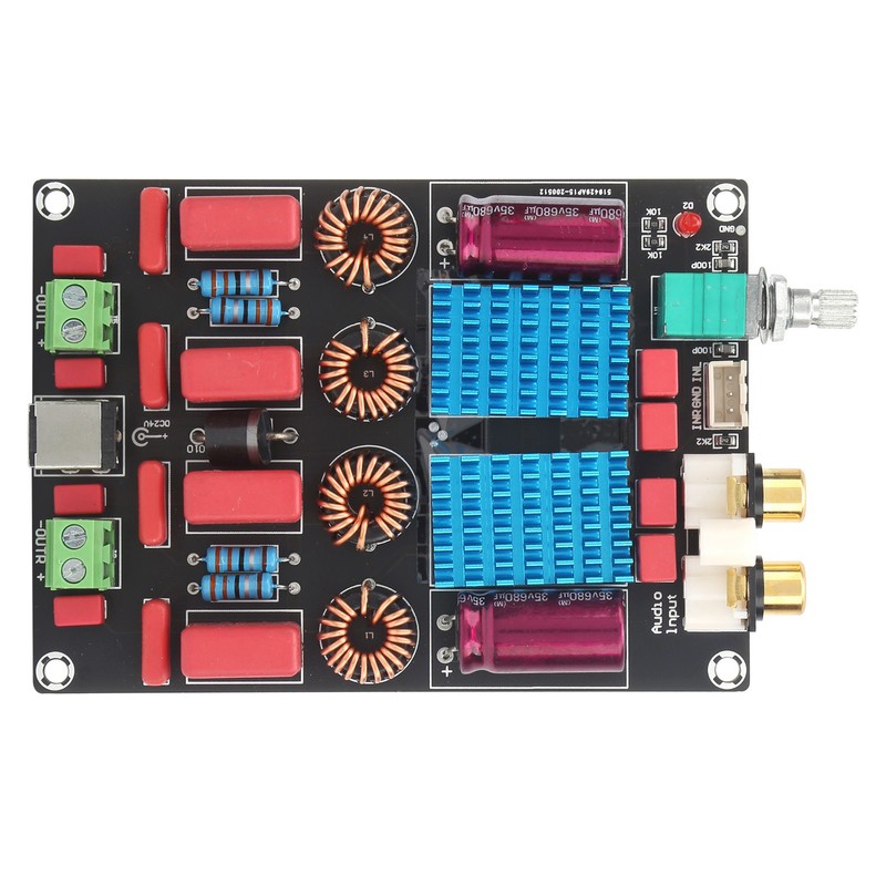 Digital Power Amp Board Deluxe Dual Chip 2x100W Amplifier PCB