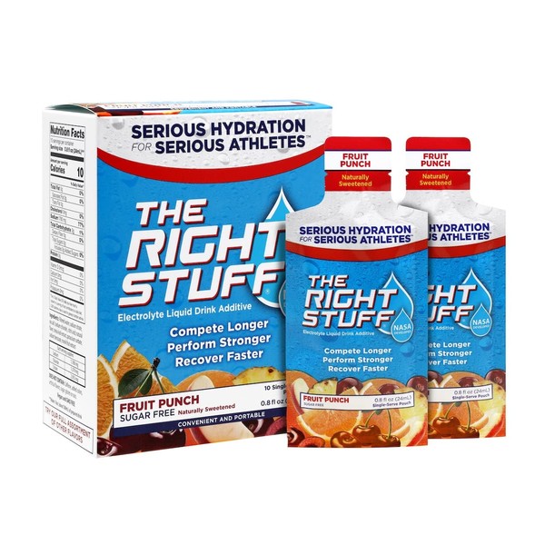 The Right Stuff Electrolyte Drink additive Std - Retail 10-Pouch Box - Berry Blend