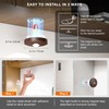 Rechargeable Puck Lights with Remote Control,2000mAh High Capacity Battery Operated