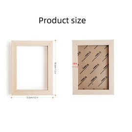 Ljxyloog 4x6 Picture Frame 4 Pack, Solid Wood Gallery Photo Frame, Wall Hanging or Tabletop Display
