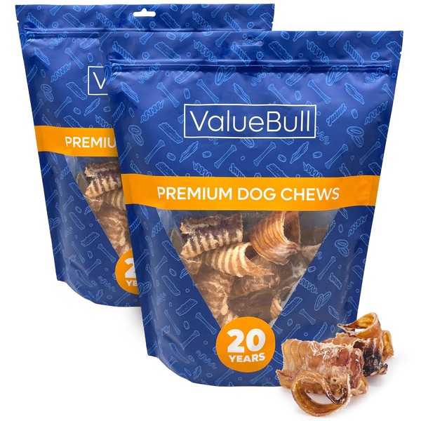 ValueBull Beef Trachea Bites, Premium, 2 Pounds - Natural Angus