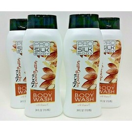 ProSilk body wash ( LOT 4 ) Body Wash SHEA & COCOA BUTTER with Vitamin E Moisturizing 24 oz Each