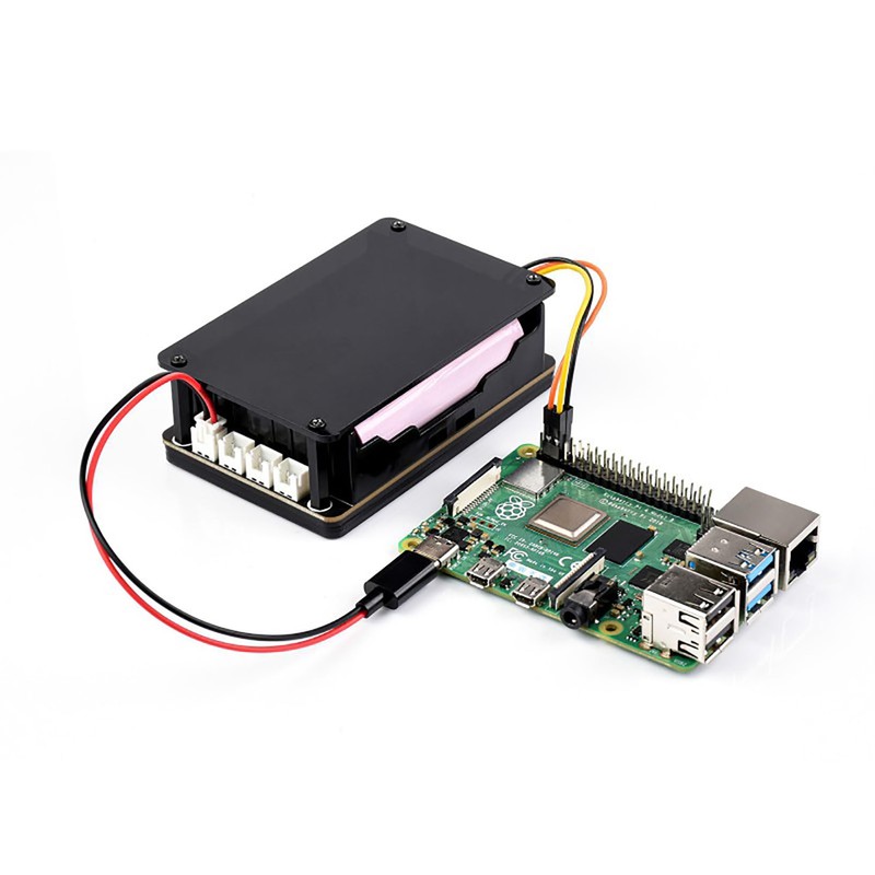 Uninterruptible Power Supply (UPS) Module for Raspberry Pi/Jetson Nano Supports