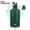 Konokyo Gallon Insulated Water Bottle with Straw,128 oz 3 Lids