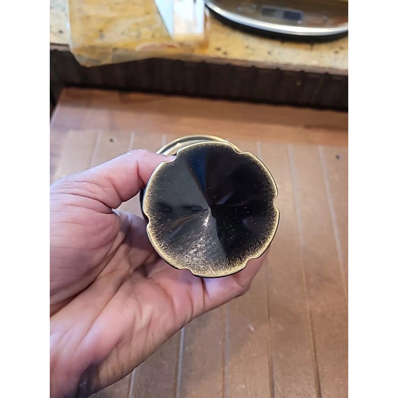 Weslock Eleganti Keylock entry door knob 840 Antique Brass Design---