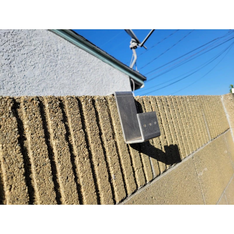 Unbranded Step Ladder Wall Hanger for 4" Cinder Block/Concrete Block