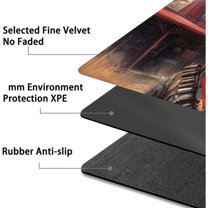 Card Game Playmat for MTG & TCG, 24x14 inch Non-Slip