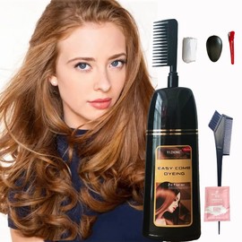 Black Hair Dye Shampoo YIZHONG ​ Hair Dye permanent For Women & Men Hair 3 In 1 Long Lasting Results (Instant Black