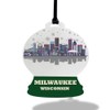 Milwaukee City Skyline Christmas Tree Ornament – Premium Acrylic Wisconsin