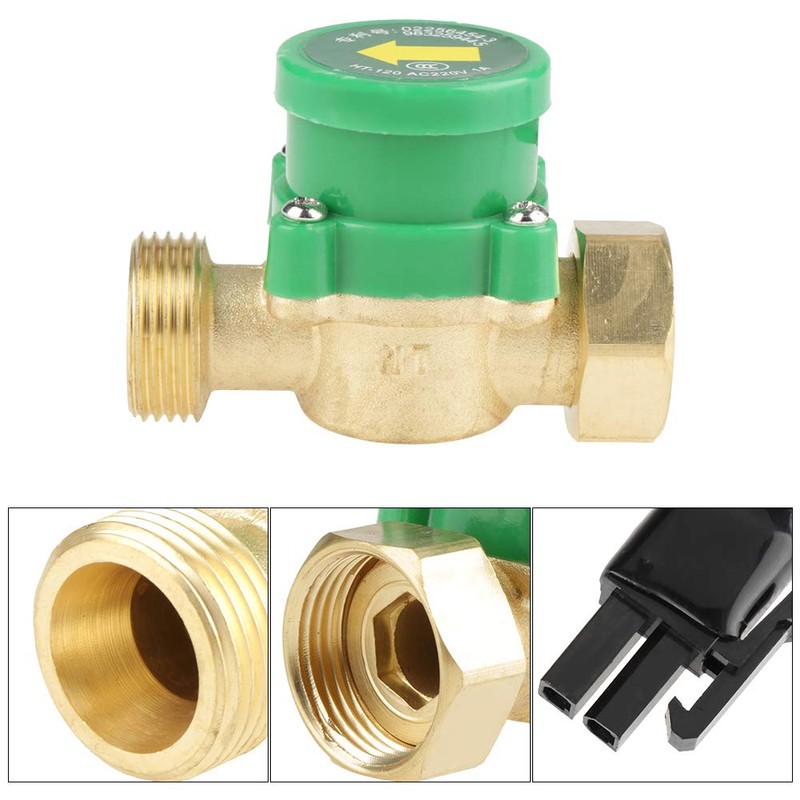 Water Flow Switch, AC 220V G3/4"-3/4" Thread Water Pump Flow
