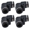 10pcs Pneumatic Connector Durable ABS Replaceable Practical Connecting Accessories for