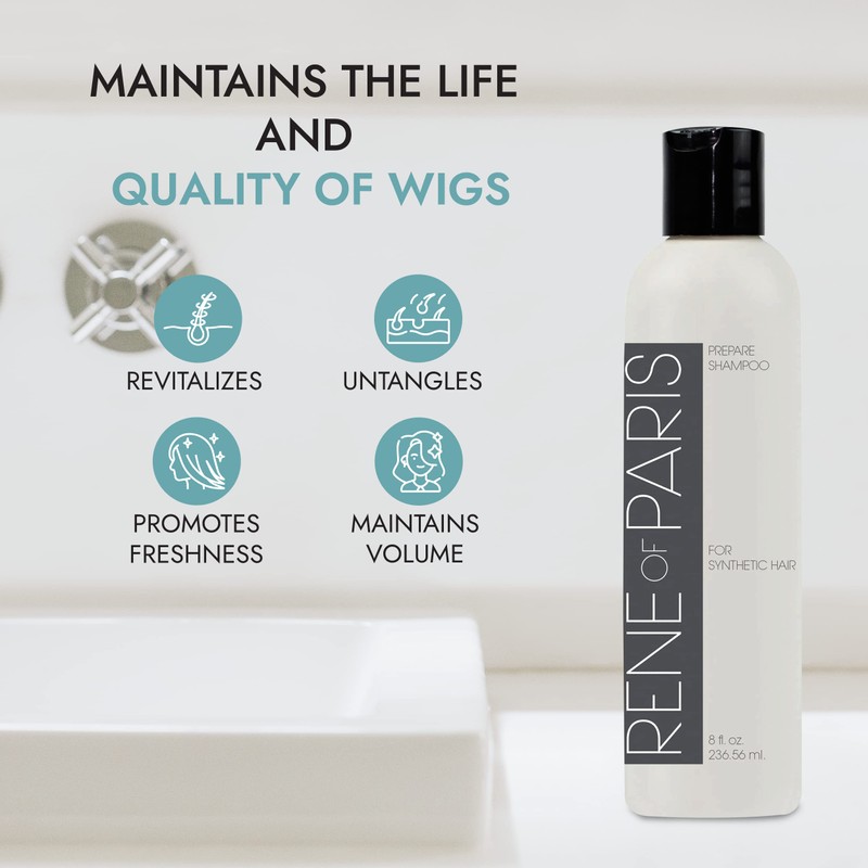 ROP Rene of Paris Prepare 8oz Shampoo for Synthetic Hair