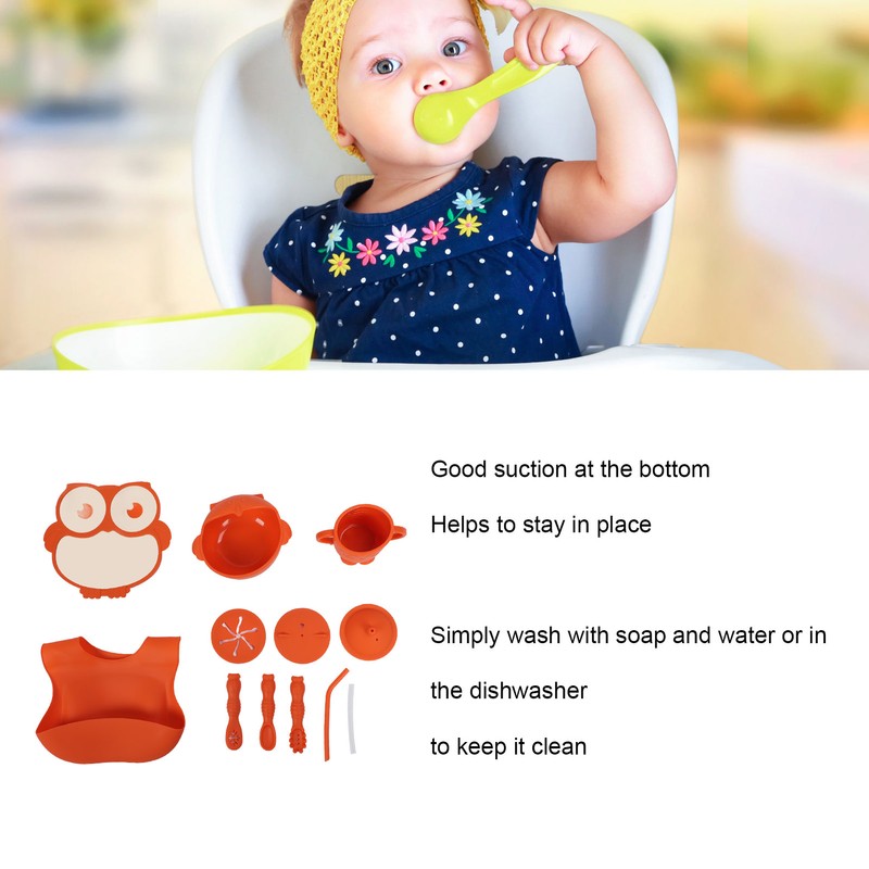Baby Led Weaning Supplies Owl Shape Teether Safety Strong Suction