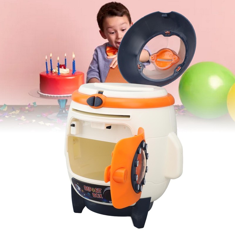 Piggy Bank Rocket Look Lighting Effect Large Capacity Password Money