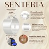 Senteria 925 Sterling Silver Hoop Earring Hypoallergenic Silver Chunky Hoop