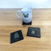 Slate Coasters - Decorative Tableware with Inspirational Quotes, Featuring "A
