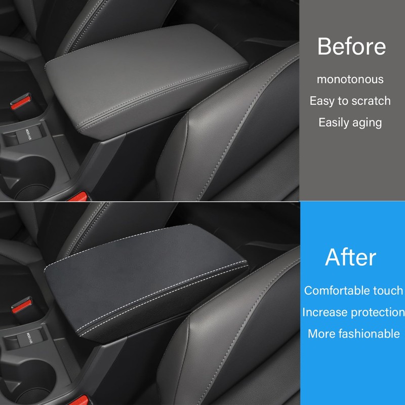 Rifoda Center Console Armrest Cover Suitable for 2024 Subaru Crosstrek