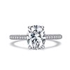 AINUOSHI Engagement Rings,Wedding Rings for Womens,Oval Cut 2 Carat