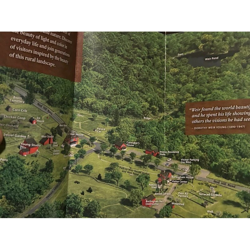 Weir Farm National Historical Park Fold Out UNIGRID Style Brochure