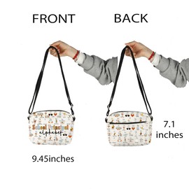 Principal Gift Appreciation Gift Graduation Gift School Principal Alphabet Crossbody Bag for Administrator, Sch-principalbag, Medium
