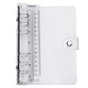 6 Hole A6 Personal Organizer Binder A6 Transparent Button Notebook