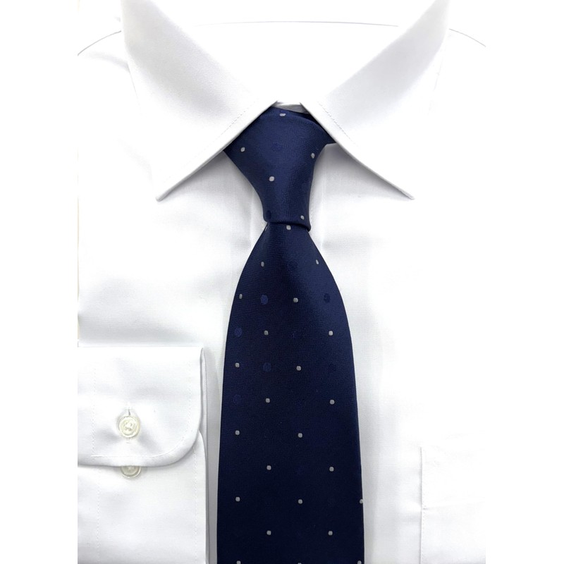 (ヒロコ コシノ オム)HIROKO KOSHINO HOMME ネクタイ ドット 003254-20000-3002 02 紺ベース、ホワイトドット