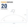 FSUTEG No Bump Rubber Coated Hangers 20 Pack - Heavy