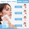 Cotton Facial Dry Wipes, 100 Count, Deeply Cleansing Disposable Face