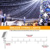 mimigogo Solar String Lights Outdoor,500 LED 165FT Christmas Lights with