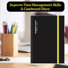 2023-24 A5 Day to View Page Diary Academic Black Case-binding