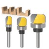 Mxzzand Core Box Router Bit 6 mm Shank Bowl and