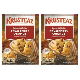 Krusteaz Supreme Muffin Mix Cranberry Orange 18.6 oz ( 2 PACK)