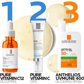 La Roche-Posay Pure Vitamin C12 Oil Control Serum 30ml Serum anti-oxidante con 12% de Vitamina C y Ácido Salicílico para piel mixta a grasa