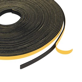 Yotache Burlete de 6 mm de ancho x 1.5 mm de grosor, cinta de espuma selladora para ventana, tablero de instrumentos, jamba de puerta corrediza, 20 m de longitud, 2 tiras de 10 m cada una