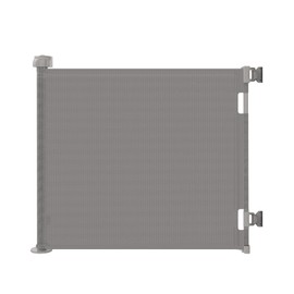 55" Wide Retractable Baby Gates for Stairs,Mesh Dog Gate for Doorways, Wide Toddlers Gates for Hallways, Indoor & Outdoor,Grey