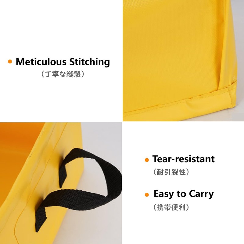 JEELAD Pack-Sink, Folding Bucket, Cloth Bucket, Square, Multifunctional, Lightweight, Footbath,