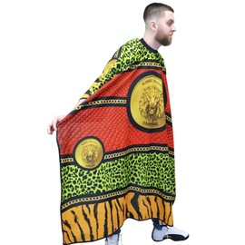 King Midas Barber Cape Professional Salon Hair Cutting Cape (Elastic Neck Closure)