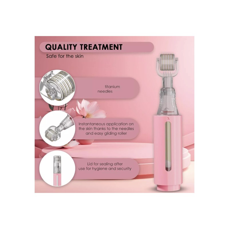 Derma roller 0.25 mm with Deposit, Roller for Lips, Skin,