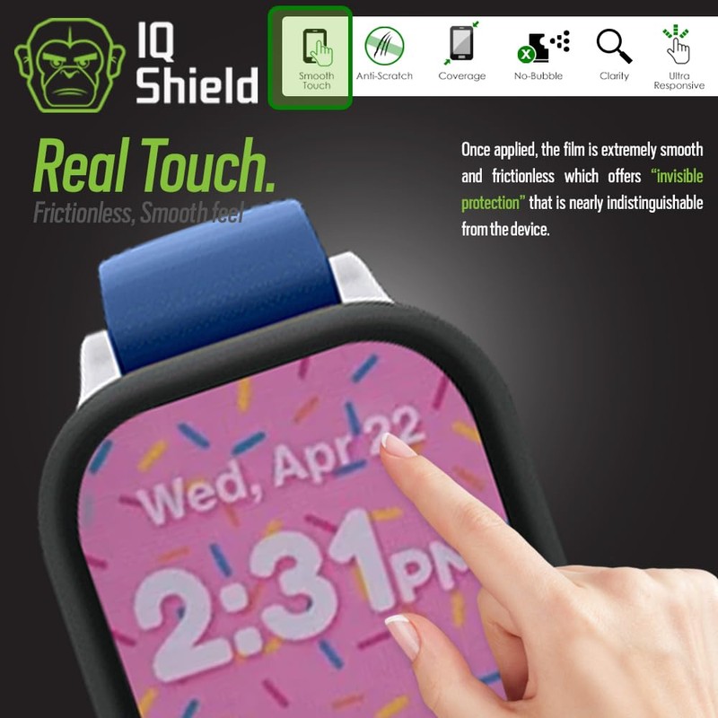 IQShield Screen Protector Compatible with Verizon Gizmo watch 2 (6-Pack)