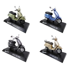OPO 10 - Lot of 4 collectable miniature scooters 1/18 compatible with Piaggio Vespa models 2014 and 2017: see photos (1003+1004+1005+1054)