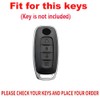 TECART 4-Button Key Fob Cover with Keychain Fit for Nissan
