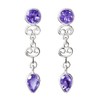 Franki Baker Facetted Natural Amethyst Gemstone and 925 Sterling Silver