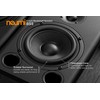NEUMI BS5 Passive Bookshelf Speakers, 5-Inch Woofer, 1-Inch Tweeter, Dark